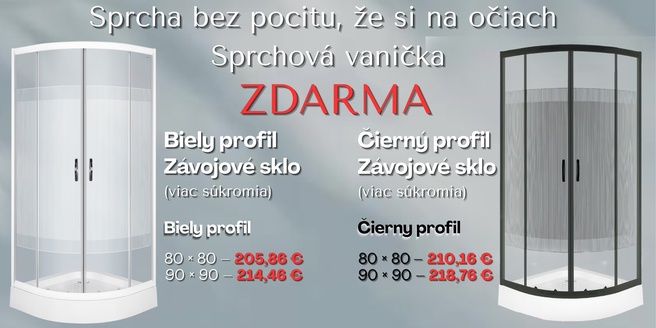 Sprchový kút s vaničkou