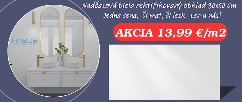 Biela 30x60 cm