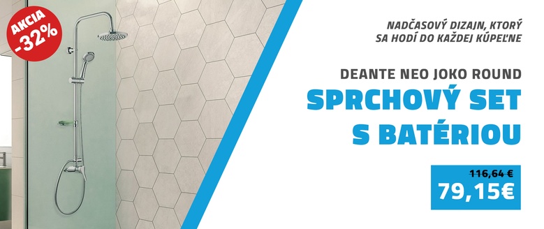 Sprchový set s batériou